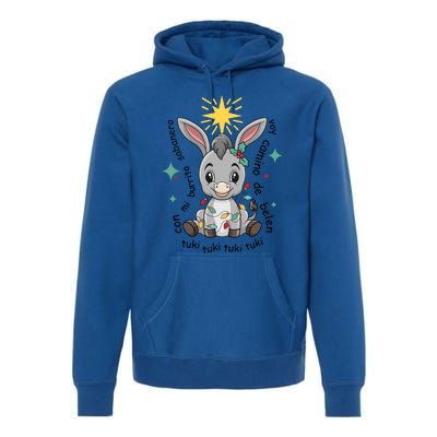 Con Mi Burrito Sabanero Mexican Tuki Tuki Donkey Latino Xmas Cute Gift Premium Hoodie