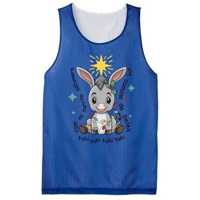 Con Mi Burrito Sabanero Mexican Tuki Tuki Donkey Latino Xmas Cute Gift Mesh Reversible Basketball Jersey Tank