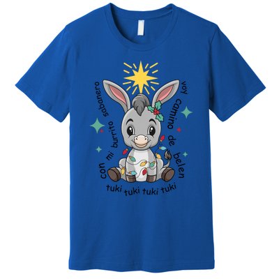 Con Mi Burrito Sabanero Mexican Tuki Tuki Donkey Latino Xmas Cute Gift Premium T-Shirt