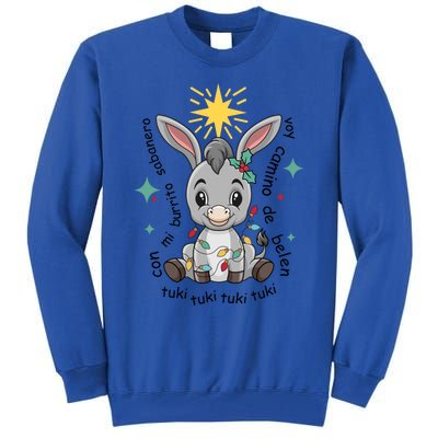 Con Mi Burrito Sabanero Mexican Tuki Tuki Donkey Latino Xmas Cute Gift Tall Sweatshirt