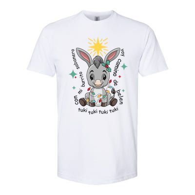 Con Mi Burrito Sabanero Mexican Tuki Tuki Donkey Latino Xmas Cute Gift Softstyle CVC T-Shirt