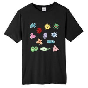 Cute Microbes Bacteria Virus Ecoli Microbiology Seamless Pattern Sticker Pack. Tall Fusion ChromaSoft Performance T-Shirt