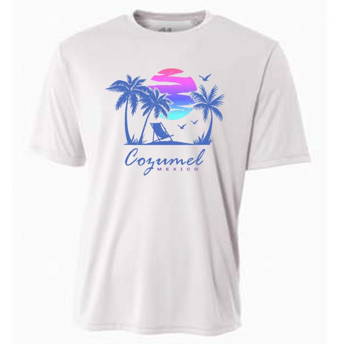 COZUMEL Mexico Beach Vacation Spring Break Honeymoon Vintage Cooling Performance Crew T-Shirt