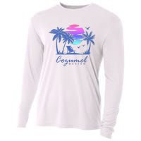 COZUMEL Mexico Beach Vacation Spring Break Honeymoon Vintage Cooling Performance Long Sleeve Crew