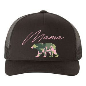 Camo Mama Bear Mama Bear Camo Bear Family Yupoong Adult 5-Panel Trucker Hat