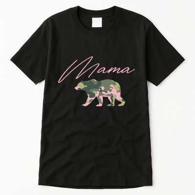 Camo Mama Bear Mama Bear Camo Bear Family Tall T-Shirt