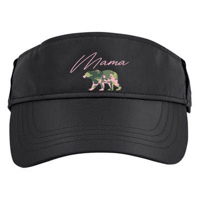 Camo Mama Bear Mama Bear Camo Bear Family Adult Drive Performance Visor