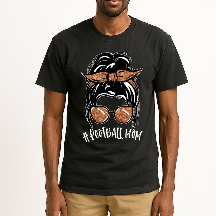 Cute Messy Bun Football Mom Tall T-Shirt