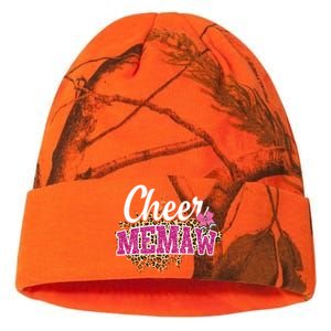 Cheer Memaw Biggest Fan Leopard Print And Pom Pom Gift Kati Licensed 12" Camo Beanie