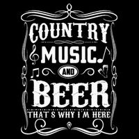 Country Music & Beer ThatS Why IM Here Beer & Music Lover Drawstring Bag
