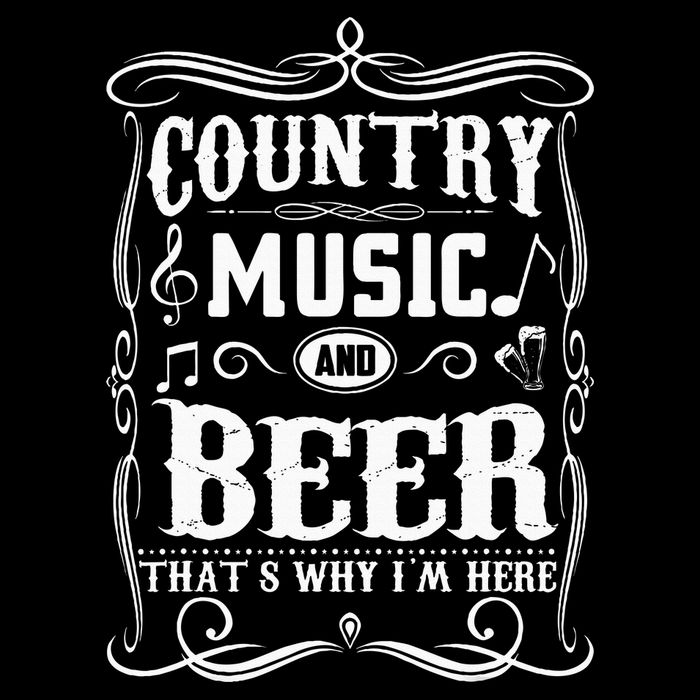 Country Music & Beer ThatS Why IM Here Beer & Music Lover Drawstring Bag