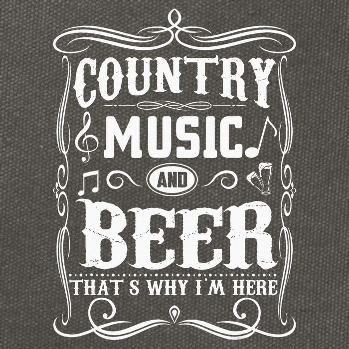Country Music & Beer ThatS Why IM Here Beer & Music Lover Cotton Canvas Backpack