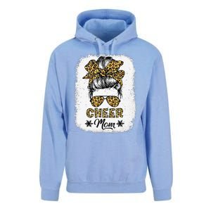 Cute Messy Bun Cheer Mom Funny Leopard Bandana Mother's Day Unisex Surf Hoodie