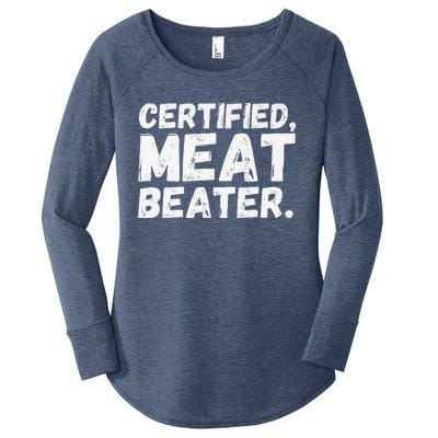 Certified Meat Beater Funny Saying Quote Premium Women's Perfect Tri Tunic Long Sleeve Shirt