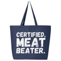 Certified Meat Beater Funny Saying Quote Premium 25L Jumbo Tote