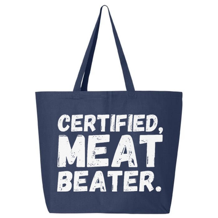 Certified Meat Beater Funny Saying Quote Premium 25L Jumbo Tote