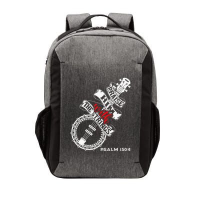 Christian Musician Banjo Bluegrass Praise Him With Strings Vector Backpack
