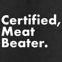 Certified Meat Beater Funny And Cool 7 Panel Mesh Trucker Snapback Hat
