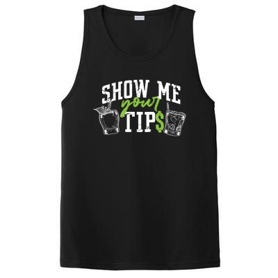 Cocktail Mixologist Bartender Show Me Your Tips Gift PosiCharge Competitor Tank