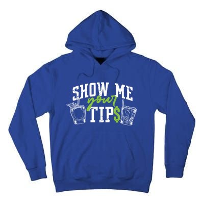 Cocktail Mixologist Bartender Show Me Your Tips Gift Tall Hoodie