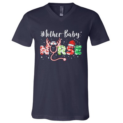 Christmas Mother Baby Nurses Wrap The Best Gifts Gift V-Neck T-Shirt