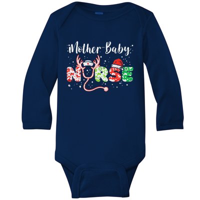 Christmas Mother Baby Nurses Wrap The Best Gifts Gift Baby Long Sleeve Bodysuit