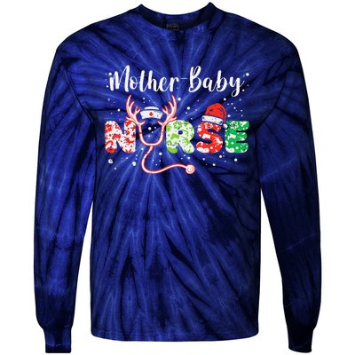 Christmas Mother Baby Nurses Wrap The Best Gifts Gift Tie-Dye Long Sleeve Shirt