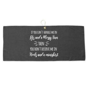 Cute Messy Bun Quote Sassy S Gift Large Microfiber Waffle Golf Towel