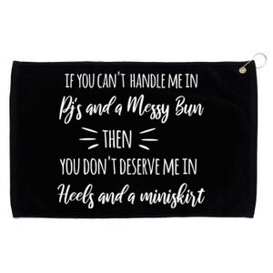 Cute Messy Bun Quote Sassy S Gift Grommeted Golf Towel