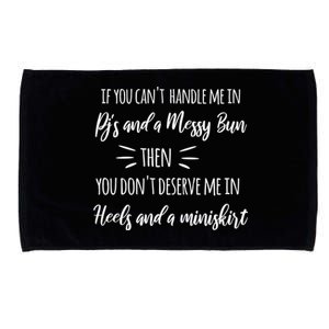 Cute Messy Bun Quote Sassy S Gift Microfiber Hand Towel