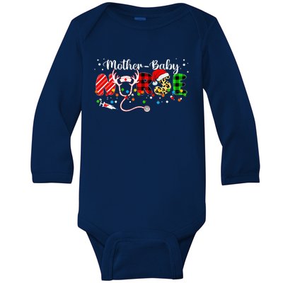 Christmas Mother Baby Nurses Wrap The Best Gifts Baby Long Sleeve Bodysuit