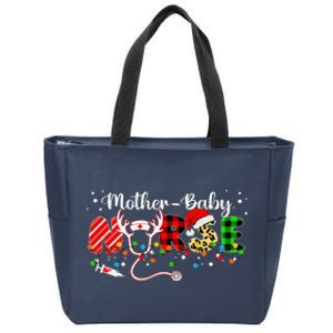 Christmas Mother Baby Nurses Wrap The Best Gifts Zip Tote Bag