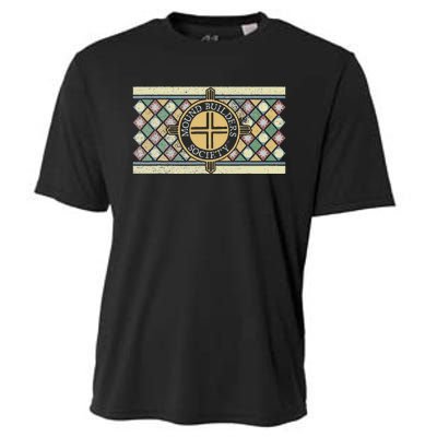 Colorful Mound Builders Society Logo Design Native American Cooling Performance Crew T-Shirt