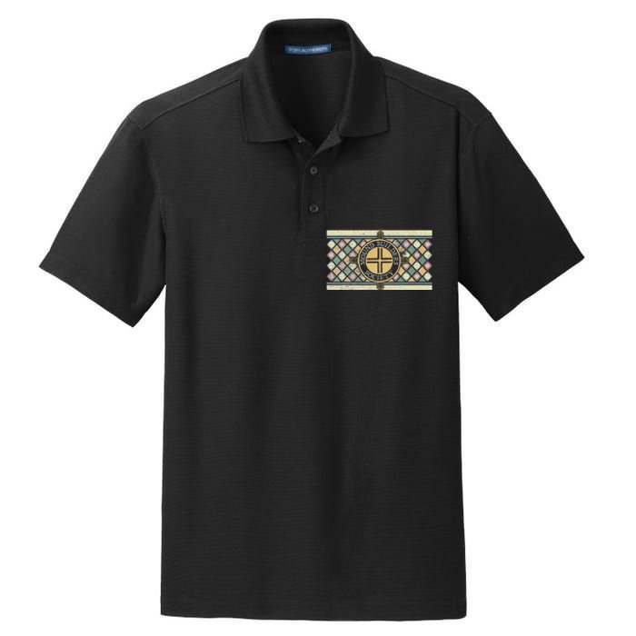 Colorful Mound Builders Society Logo Design Native American Dry Zone Grid Polo