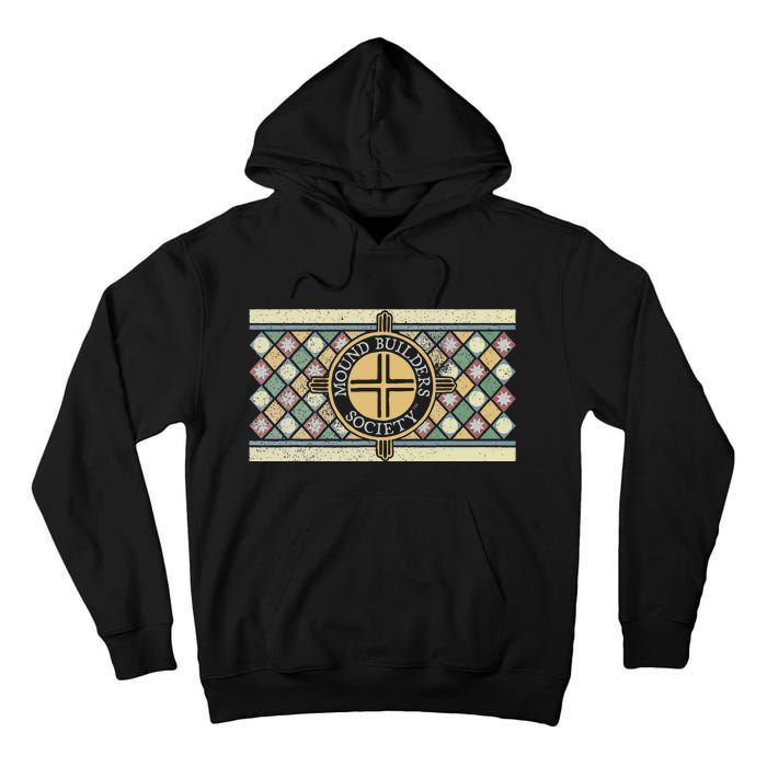 Colorful Mound Builders Society Logo Design Native American Tall Hoodie