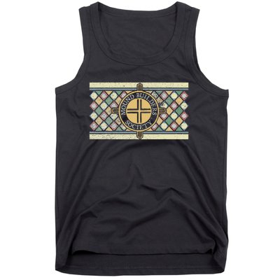 Colorful Mound Builders Society Logo Design Native American Tank Top