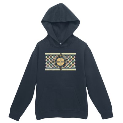 Colorful Mound Builders Society Logo Design Native American Urban Pullover Hoodie