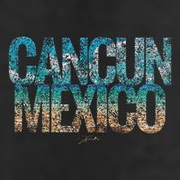 Cancun Mexico Beach 7 Panel Mesh Trucker Snapback Hat