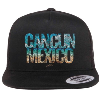 Cancun Mexico Beach Flatbill Hat