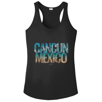 Cancun Mexico Beach Ladies PosiCharge Competitor Racerback Tank