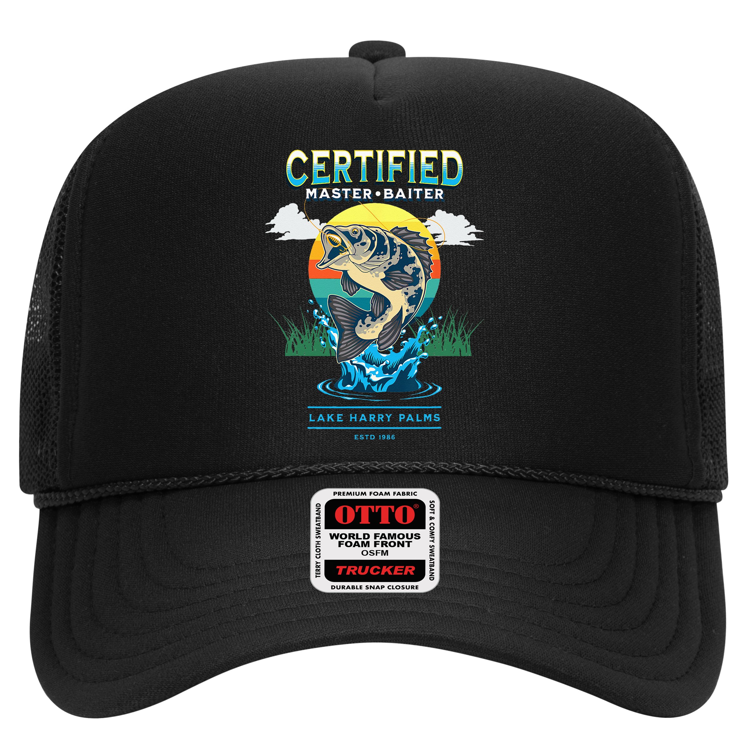 Certified Master Baiter Funny Fishing Hat