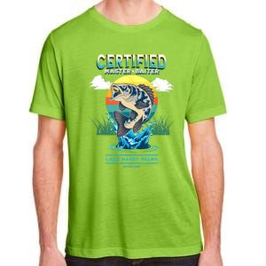 Certified Master Baiter Funny Fishing Adult ChromaSoft Performance T-Shirt