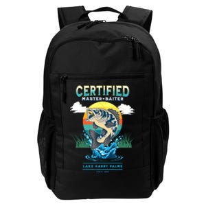 Certified Master Baiter Funny Fishing Daily Commute Backpack