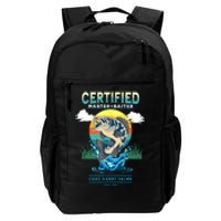 Certified Master Baiter Funny Fishing Daily Commute Backpack