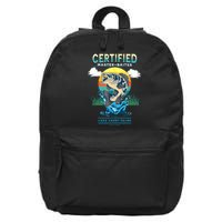 Certified Master Baiter Funny Fishing 16 in Basic Backpack