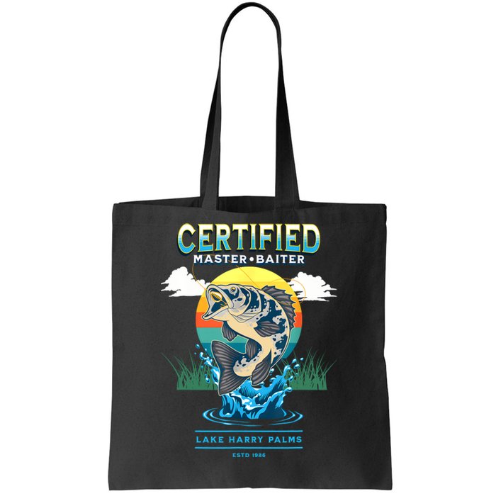 Certified Master Baiter Funny Fishing Tote Bag