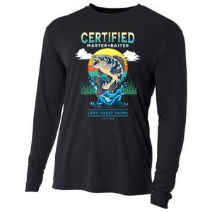 Certified Master Baiter Funny Fishing Cooling Performance Long Sleeve Crew