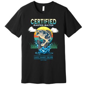 Certified Master Baiter Funny Fishing Premium T-Shirt