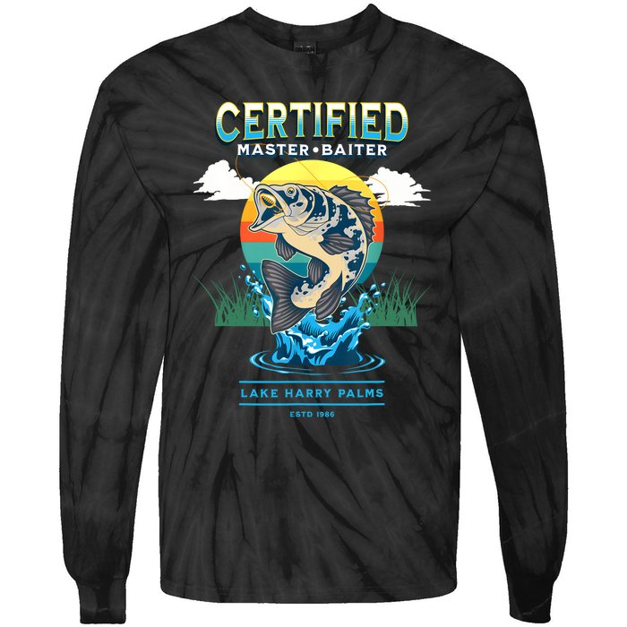 Certified Master Baiter Funny Fishing Tie-Dye Long Sleeve Shirt