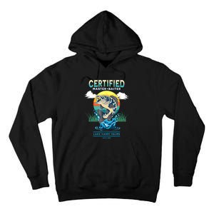 Certified Master Baiter Funny Fishing Tall Hoodie